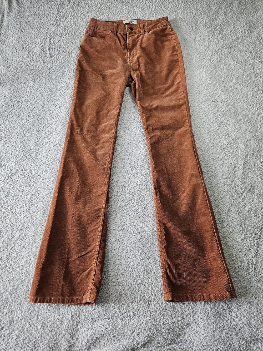 Wrangler Women's Copper Brown Corduroy Boot Cut Jeans